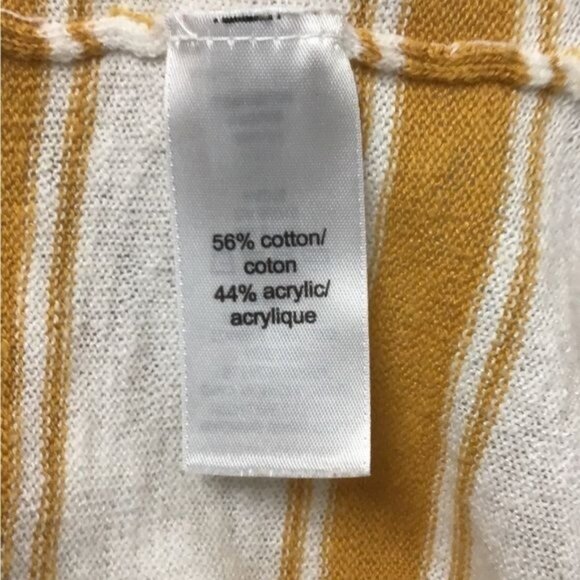 Maurice’s Women’s Open Front Striped Lightweight Slub Sweater Cardigan, size L - Picture 8 of 9